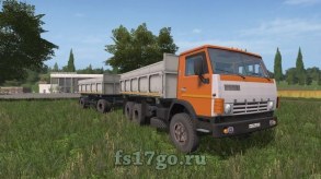 Мод «Камаз-55102С и прицеп» для Farming Simulator 2017