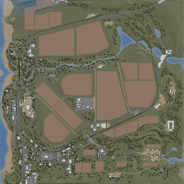 Карта «Ravenport (American Map) For Edit» для Farming Simulator 2019