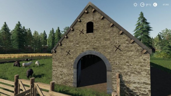 Мод «Овчарня - Old sheep placeable» для Farming Simulator 2019