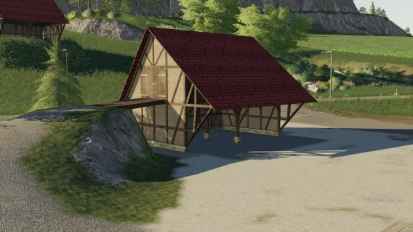 Мод «Placeable half-timbered barn» для Farming Simulator 2019
