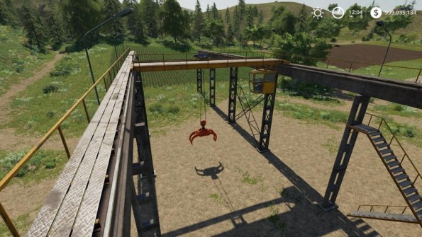 Мод «Working Rail Crane» для Farming Simulator 2019