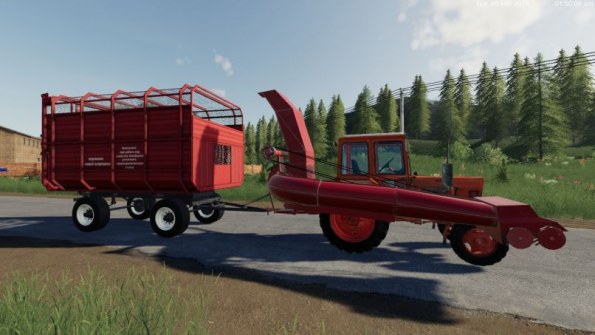 Мод «Фуражиры и прицеп ПТС» для Farming Simulator 2019