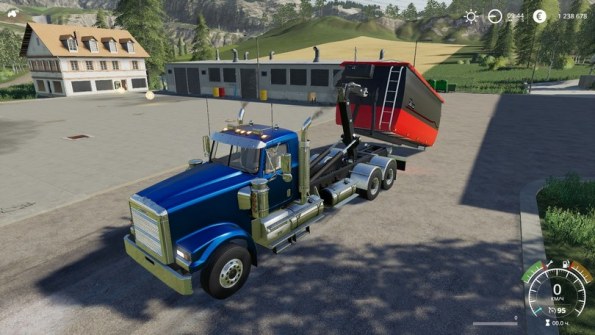 Мод «Freightliner FLD120 Hooklift» для Farming Simulator 2019