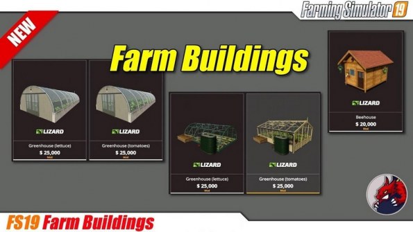 Мод на теплицы «Greenhouses» для Farming Simulator 2019