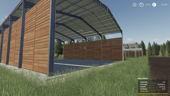 Мод «Fenton Forest Storage Sheds» для Farming Simulator 2019