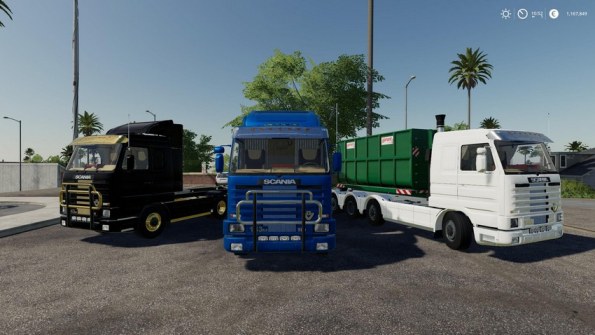 Мод «Scania 143M Hooklift» для Farming Simulator 2019