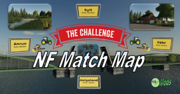 Карта «NF Match Map 4x» для Farming Simulator 2019