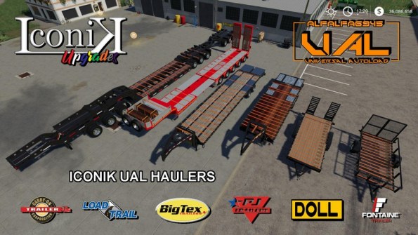 Мод «Iconik UAL Haulers» для Farming Simulator 2019