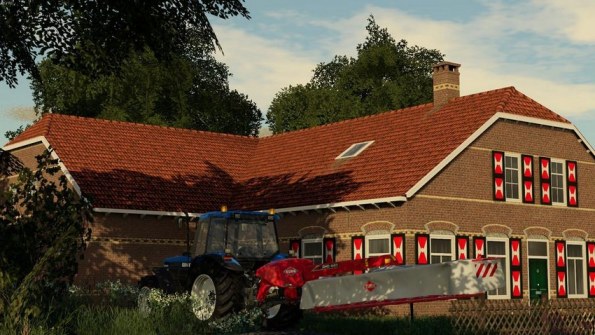 Мод «Old Styled Farmhouse With Barn» для Farming Simulator 2019