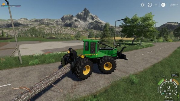 Мод «John Deere GIII Skidder» для Farming Simulator 2019