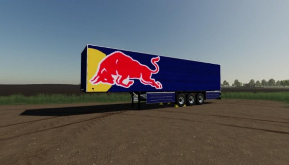 Мод «Schmitz Cargo Red Bull» для Farming Simulator 2019