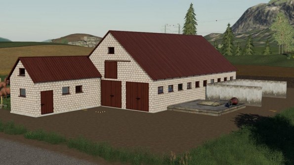 Мод коровник «Polish Cow Pasture» для Farming Simulator 2019