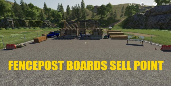 Мод «FencePost and Boards Sell Point» для Farming Simulator 2019
