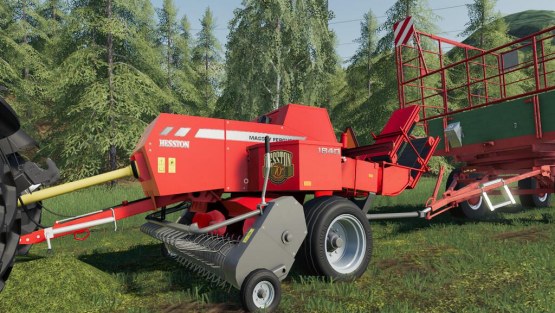 Мод «Massey Ferguson Hesston 1840» для Farming Simulator 2019