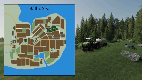 Карта «Baltic Sea» для Farming Simulator 2019