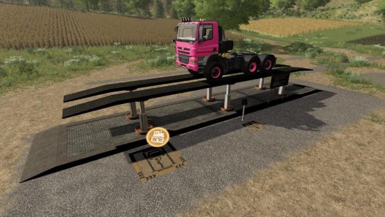 Мод «Hydraulic Ramp With RepairShop» для Farming Simulator 2019