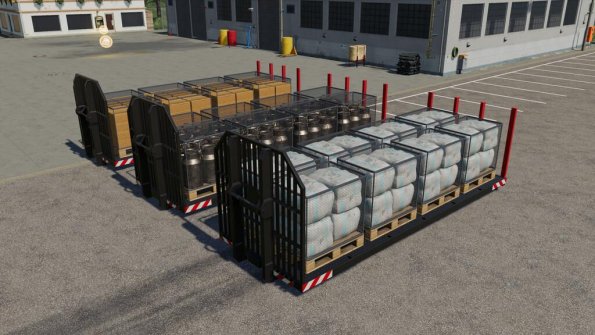 Мод «Container Pallets» для Farming Simulator 2019
