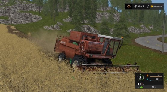 Мод комбайн «ДОН 1500А» для игры Farming Simulator 2017