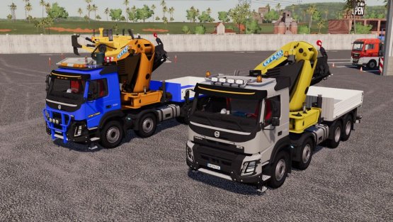 Мод «Volvo FMX 8x4 Crane Truck» для Farming Simulator 2019