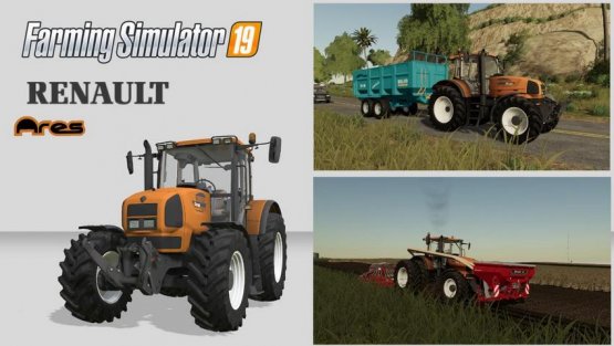 Мод «Renault Ares 836 RZ» для Farming Simulator 2019