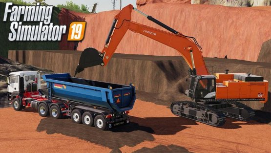 Мод «Hitachi 870LC Excavator» для Farming Simulator 2019