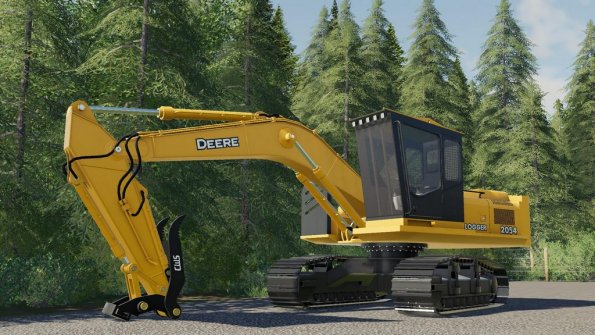 Мод «John Deere 2054 Logger Series Road Builder» для FS 2019