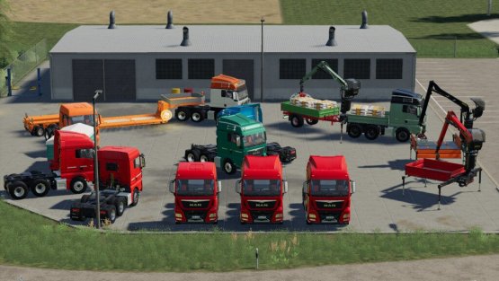 Мод «MAN TGX Semi-Truck Pack» для Farming Simulator 2019