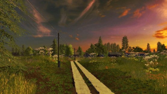 Карта «Долгостроево» для Farming Simulator 2017