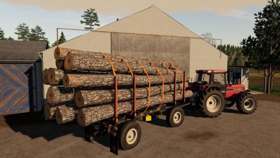Мод «HW80 Wood Trailer» для Farming Simulator 2019