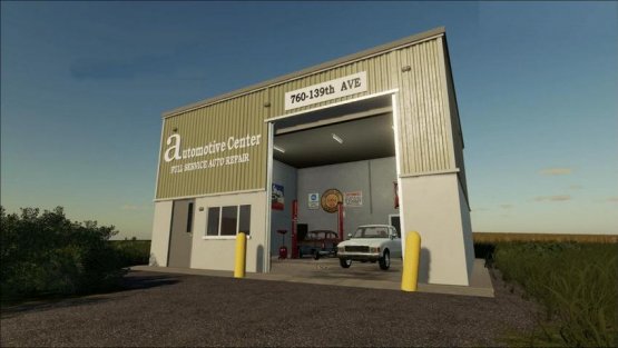 Мод «Automotive Center - Local Garage With Workshop» для Farming Simulator 2019