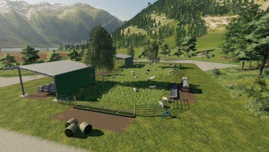 Мод «Big Sheep Stable» для Farming Simulator 2019