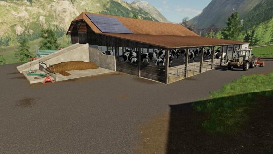 Мод «Alpine Cow Barn» для Farming Simulator 2019