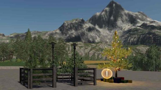 Мод «Christmas Market Tree» для Farming Simulator 2019