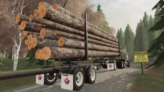Мод «Лесовозные прицепы Arctic Jeep и Pole» для Farming Simulator 2019