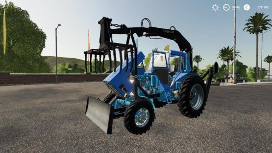 Мод «МТЗ 82 ПЭ 2Ф Вилочный - Переделка» для Farming Simulator 2019