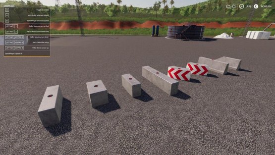 Мод «Concrete Block Pack» для Farming Simulator 2019