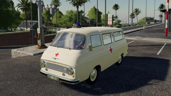 Мод «Skoda 1203 Ambulance» для Farming Simulator 2019