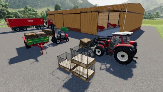 Мод «Pallet Lattice Box» для Farming Simulator 2019