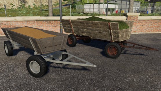Мод «Old Wooden Wagon» для Farming Simulator 2019