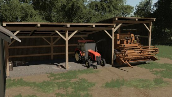 Мод «Machine Shelter» для Farming Simulator 2019