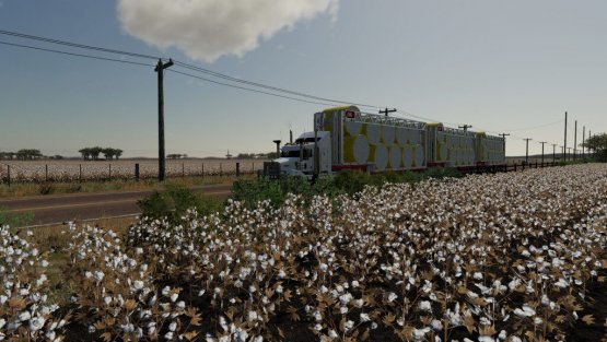 Мод «Collier Miller Cotton-Trailer» для Farming Simulator 2019