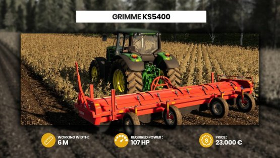 Мод  «Grimme KS 5400» для Farming Simulator 2019