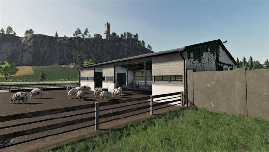 Мод «Medium Pig Shed» для Farming Simulator 2019