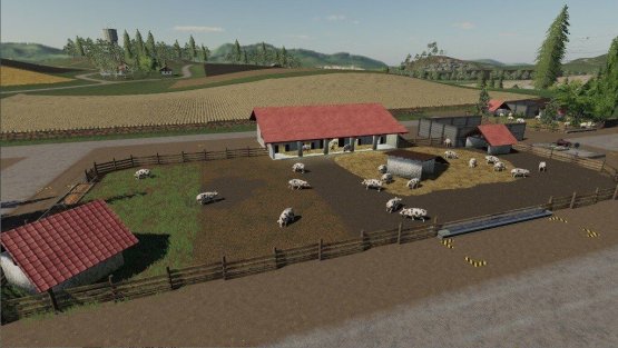 Мод «Pig Enclosure Nature» для Farming Simulator 2019