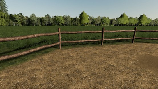 Мод «Old Wooden Fence» для Farming Simulator 2019
