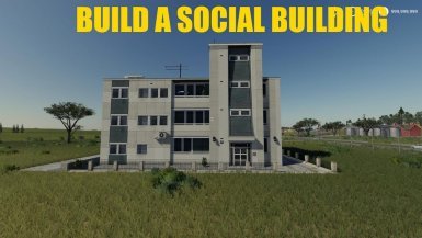 Мод «Build A Social Building» для Farming Simulator 2019