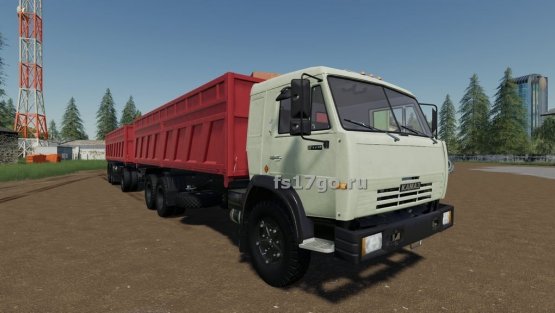Мод «КамАЗ Зерновоз - Переработка» для Farming Simulator 2019