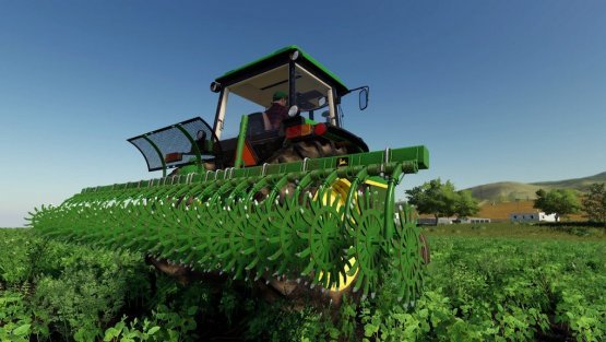 Мод «John Deere 400 Rotary Hoe» для Farming Simulator 2019