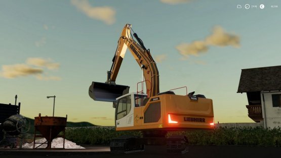 Мод «Liebherr R-926 Crawnler Excavator» для Farming Simulator 2019