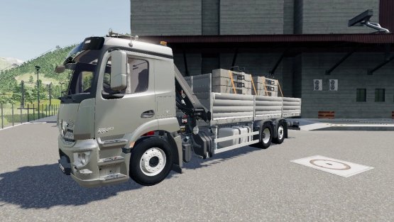 Мод «Mercedes Antos + Liebherr 81K» для Farming Simulator 2019